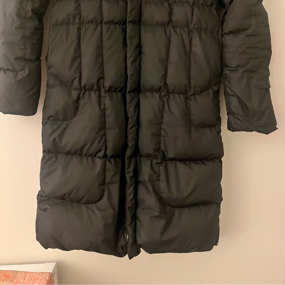 Patagonia Girls Black Long Down Puffer Parka  with Hood Large (12) - Picture 4 of 13
